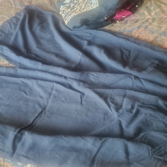 Pakistani/ Indian Black Party Dress-preowned (Medium) - Picture 12 of 12